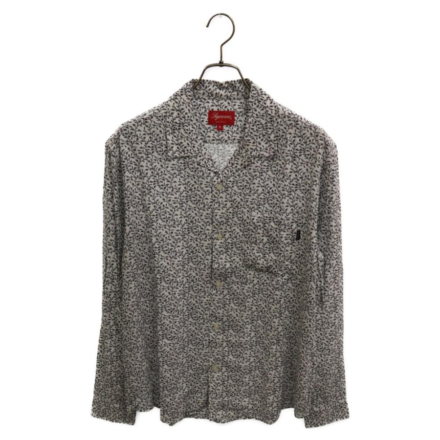 Supreme レーヨンシャツ　Vines Rayon Shirt サイズ　L Supreme SUPREME シュプリーム 19SS Vines Rayon Shirt リーフ 総柄