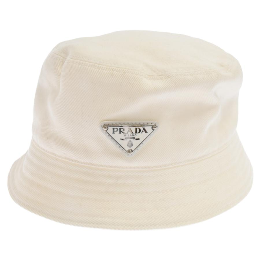 A*♡様 PRADA ホワイト バケットハット 【公式通販】