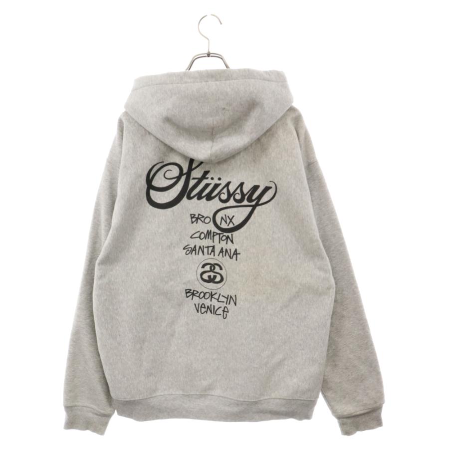 STUSSY ステューシー ヘビーコットン ジップアップフーディー