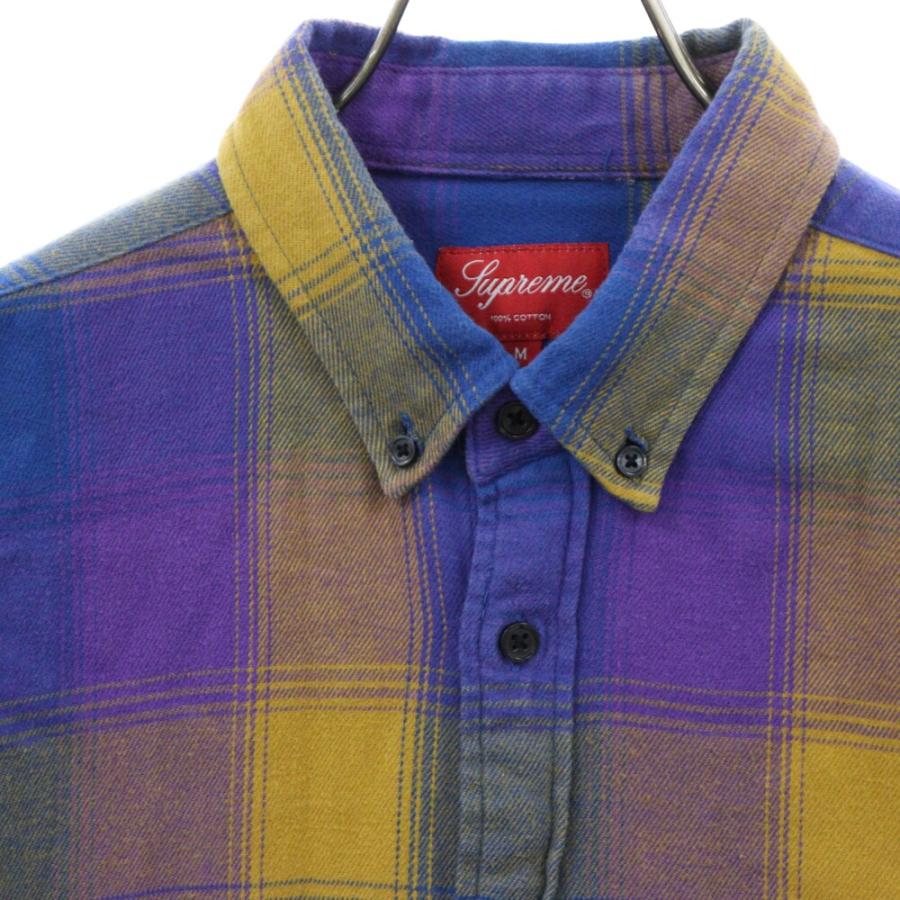 supreme ネルシャツ　18AW shadow plaid ブラック　m Supreme - Shadow Plaid Flannel Shirt - ParkSIDER