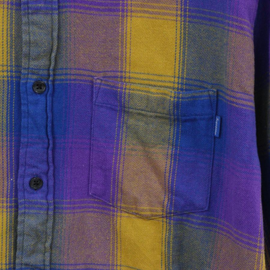 supreme ネルシャツ　18AW shadow plaid ブラック　m Supreme - Shadow Plaid Flannel Shirt - ParkSIDER