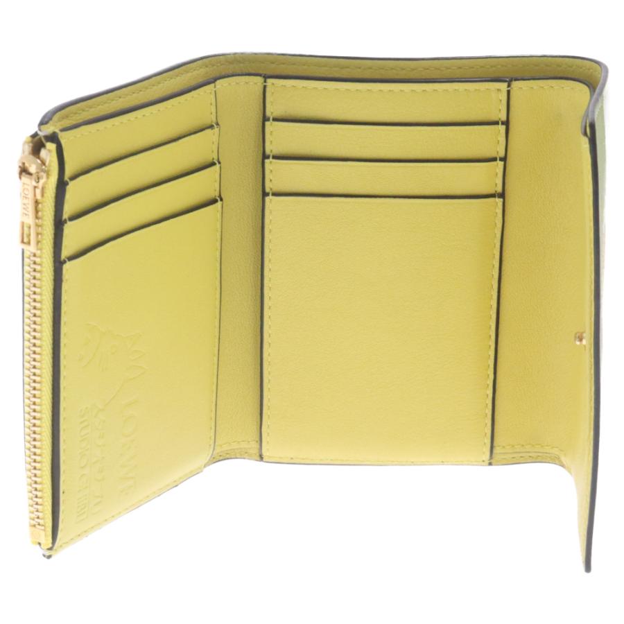 極美品  LOEWE  ロエベレザーコンビグローブ ロエベ LOEWE LOEWE 二つ折り財布 SLIM COMPACT C779W73X01
