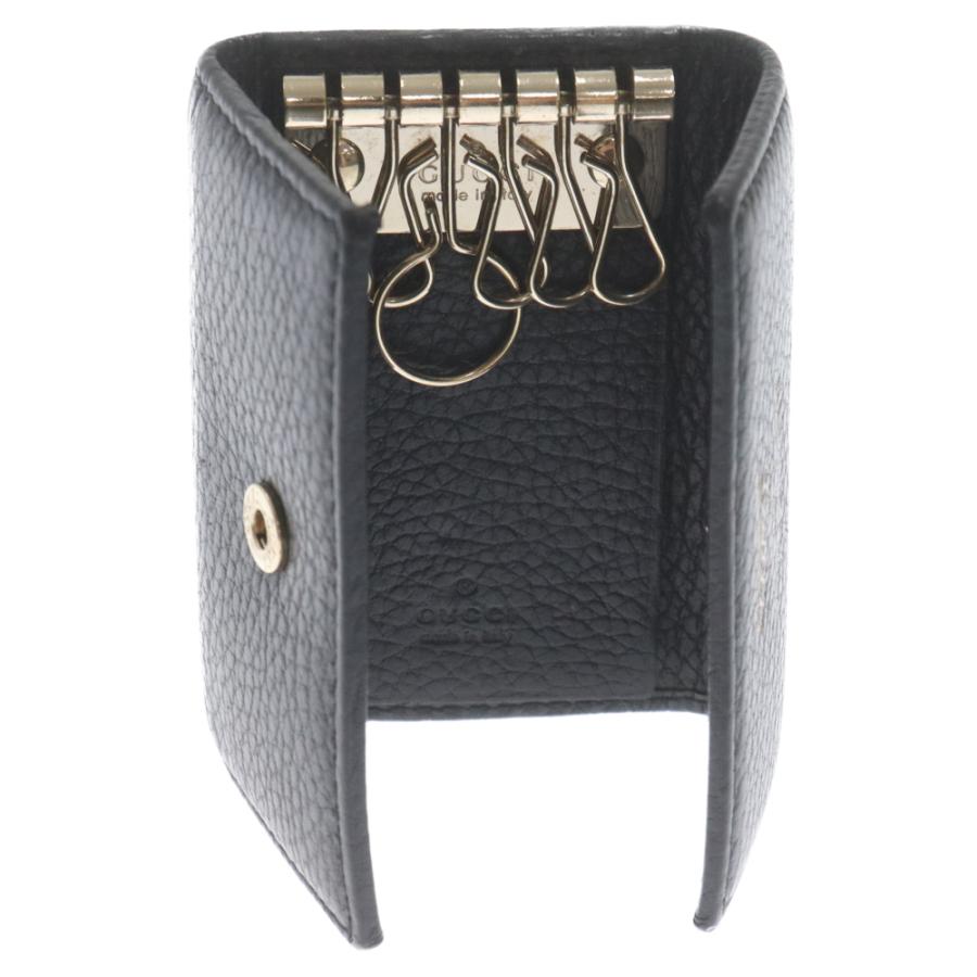 GUCCI グッチ スウィング 6連 レザー キーケース ブラック 354499 0416  