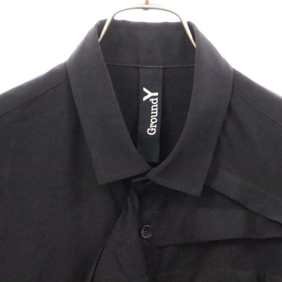 Ground Y グラウンドワイ 23AW VINTAGE DECYNE ASYMMETRY FRILL SHIRT 