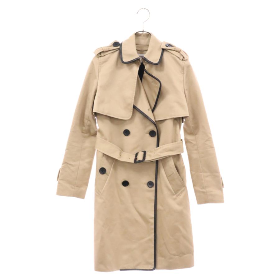 COACH（コーチ） レザーパイピング コットン トレンチ コート ベージュ
