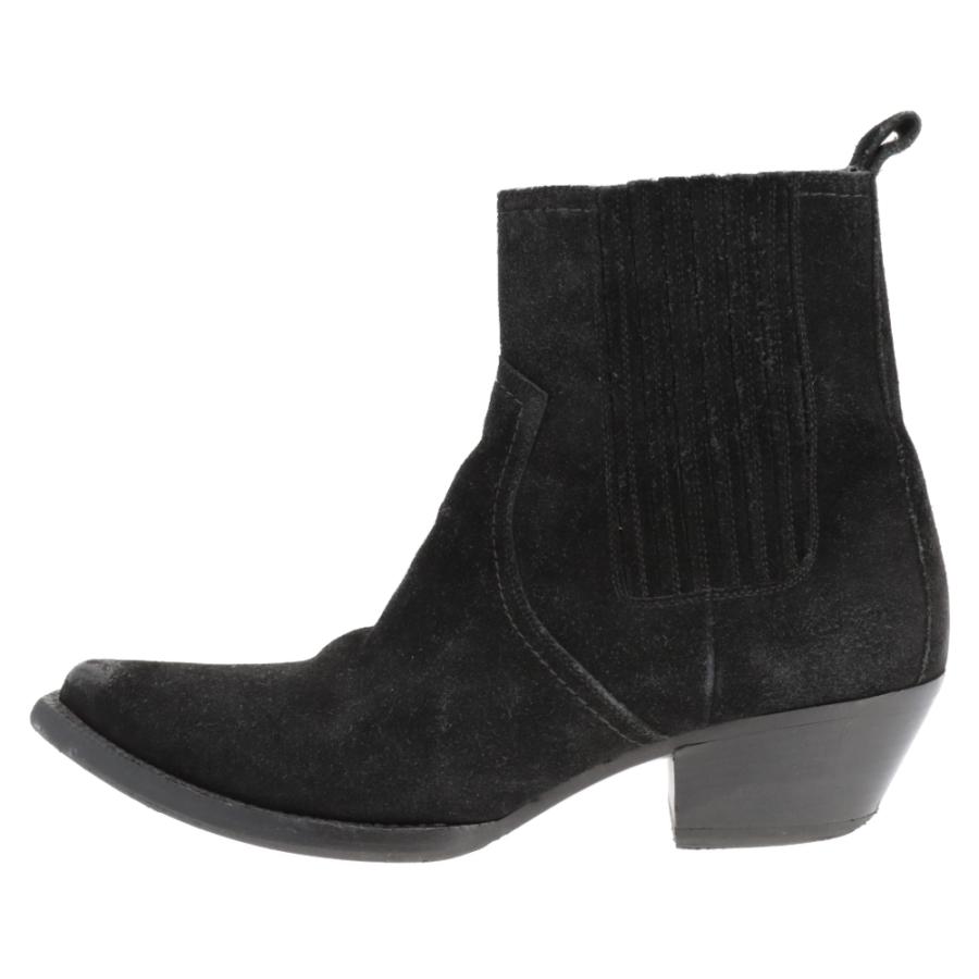 SAINT LAURENT PARIS サンローランパリ スエード サイドゴア ヒール 
