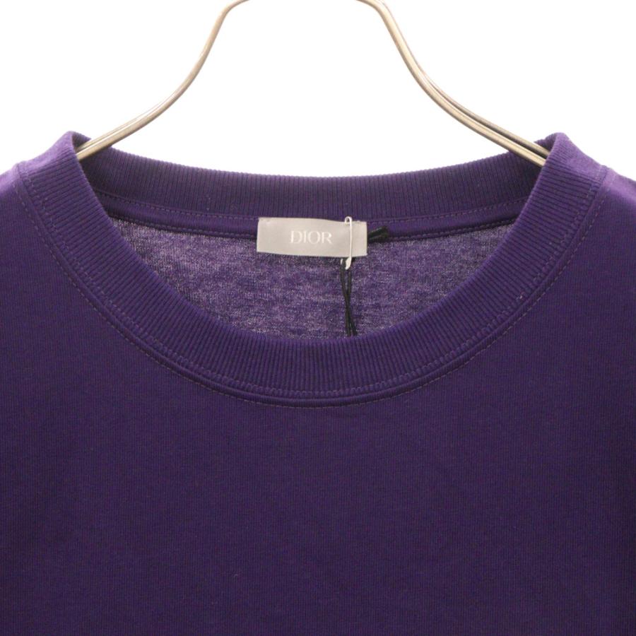 DIOR ディオール 23SS ロゴ刺繍 半袖Tシャツ パープル 313J696A0554 