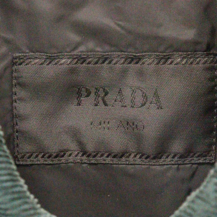 PRADA プラダ 21AW Triangle Logo Light Pad Velvet Shirt ロゴ PRADA プラダ 21AW Triangle Logo Light Pad Velvet Shirt ロゴ