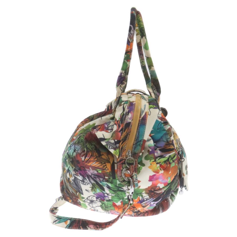 DIESEL ディーゼル 2WAY ターンロック ボタニカル柄 キャンバス