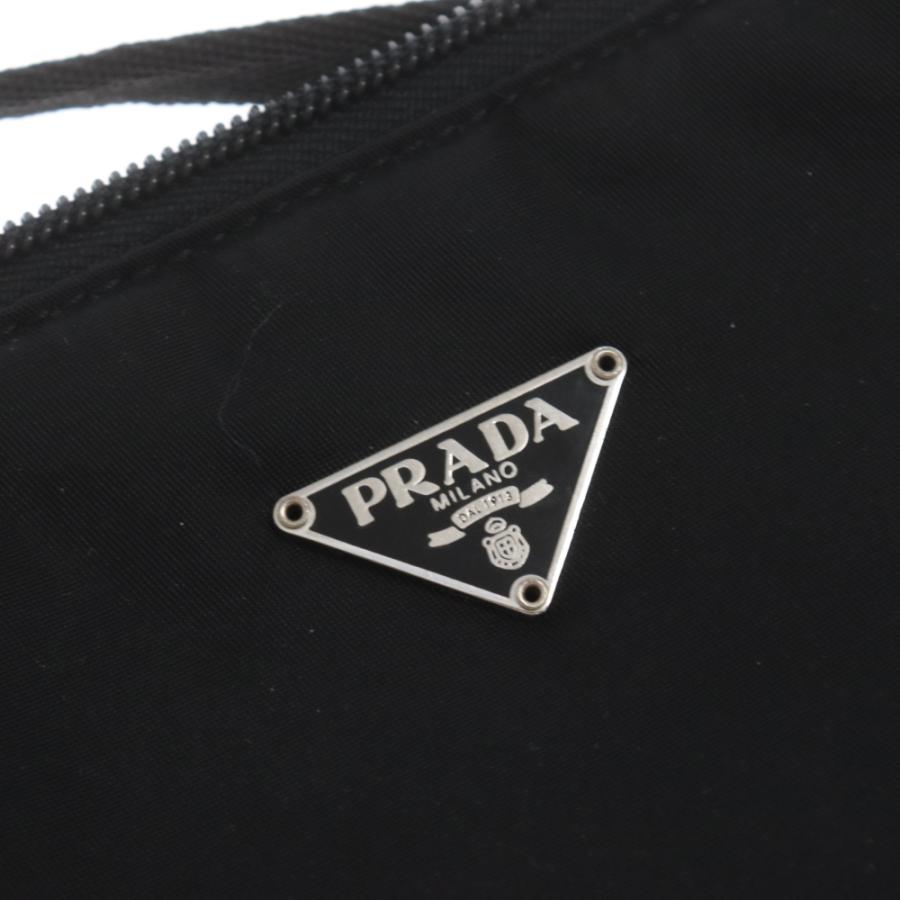 PRADA プラダ ナイロン 三角ロゴプレート ハンドバッグ アクセサリー  