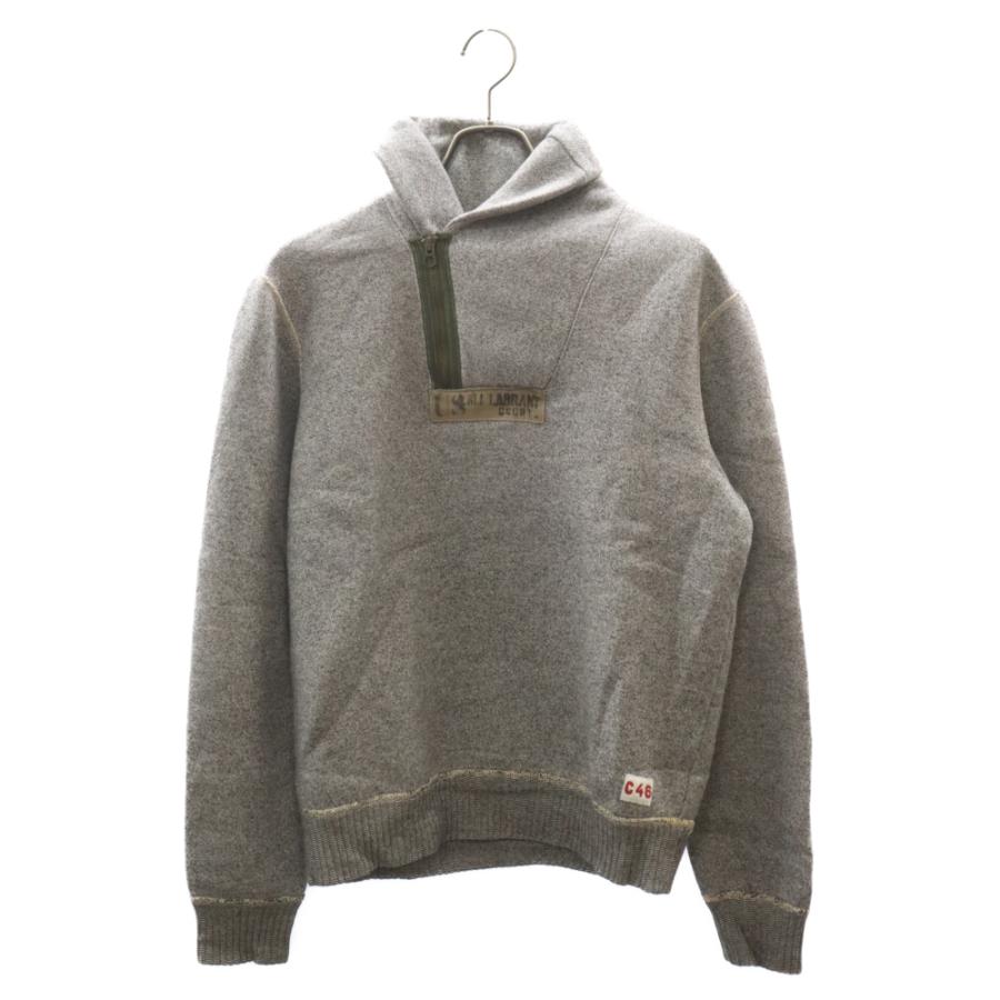 RRL ダブルアールエル ショールカラー ジップ ステンシル スウェット 