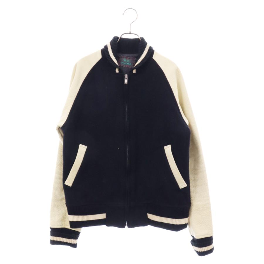 R.H.VINTAGE ロンハーマンヴィンテージ レザー 切り替え ウール ジップ