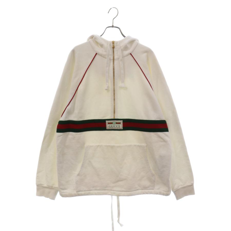 GUCCI グッチ ウェブ ストライプ ハーフジップ プルオーバー GUCCI グッチ ウェブ ストライプ ハーフジップ プルオーバー