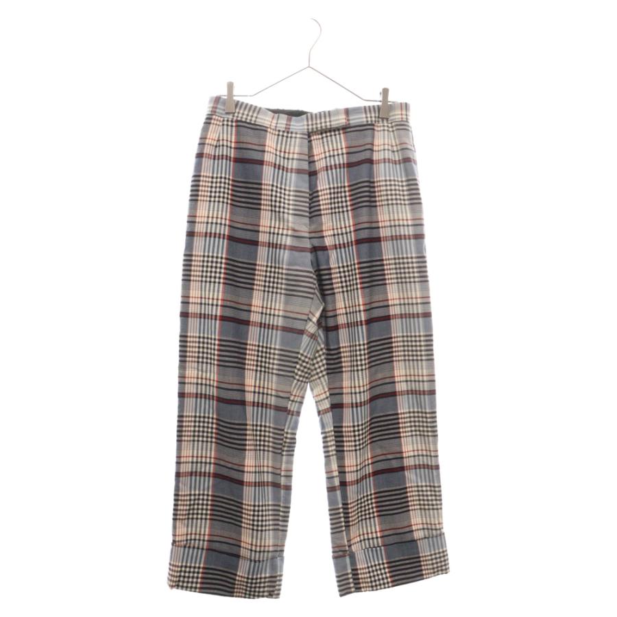 THOM BROWNE トムブラウン チェック ノータック ボタンフライ THOM BROWNE トムブラウン チェック ノータック ボタンフライ