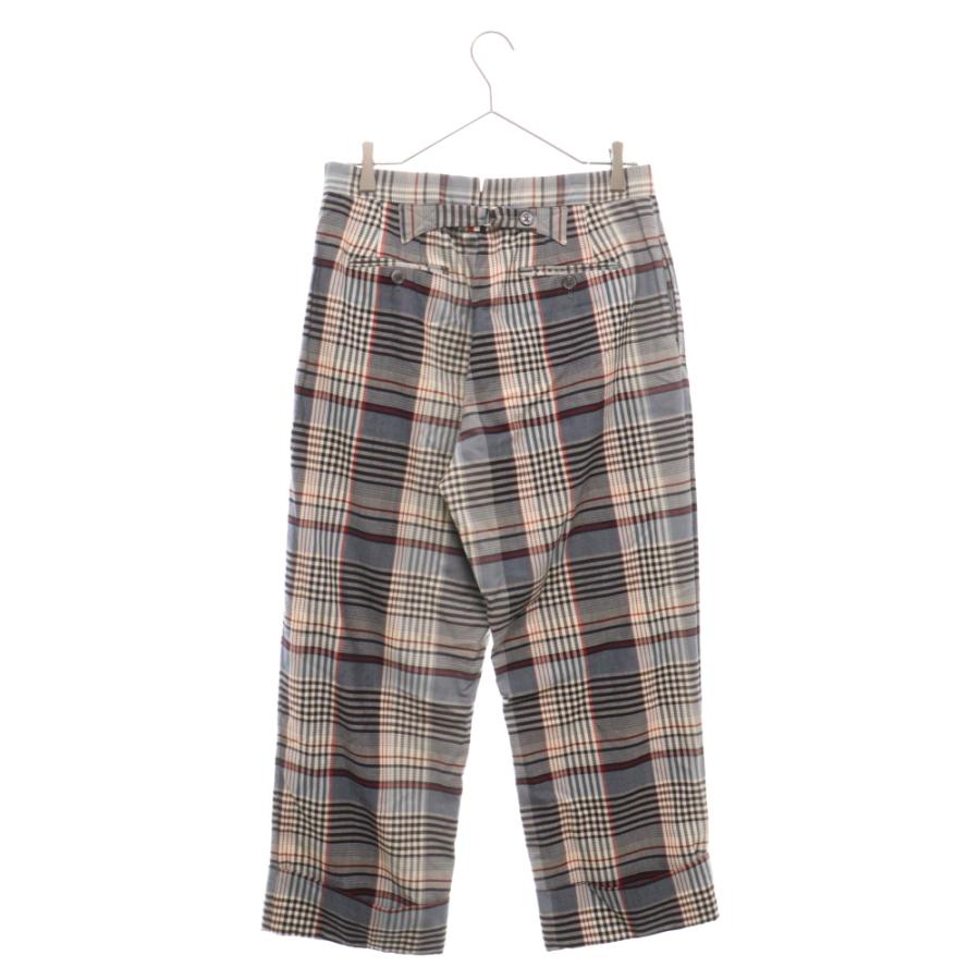 THOM BROWNE トムブラウン チェック ノータック ボタンフライ THOM BROWNE トムブラウン チェック ノータック ボタンフライ