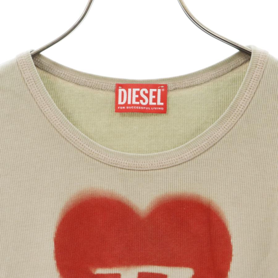 DIESEL ディーゼル 24SS T-ELE TEE Dロゴ ハートプリント クルー DIESEL ディーゼル 24SS T-ELE TEE Dロゴ ハートプリント クルー