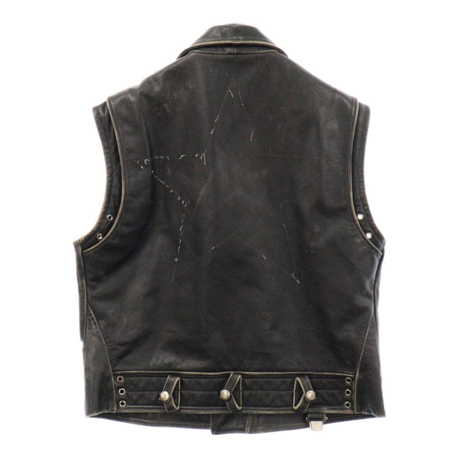 RAF SIMONS（ラフ シモンズ） 20SS カウレザー ライダース ベスト