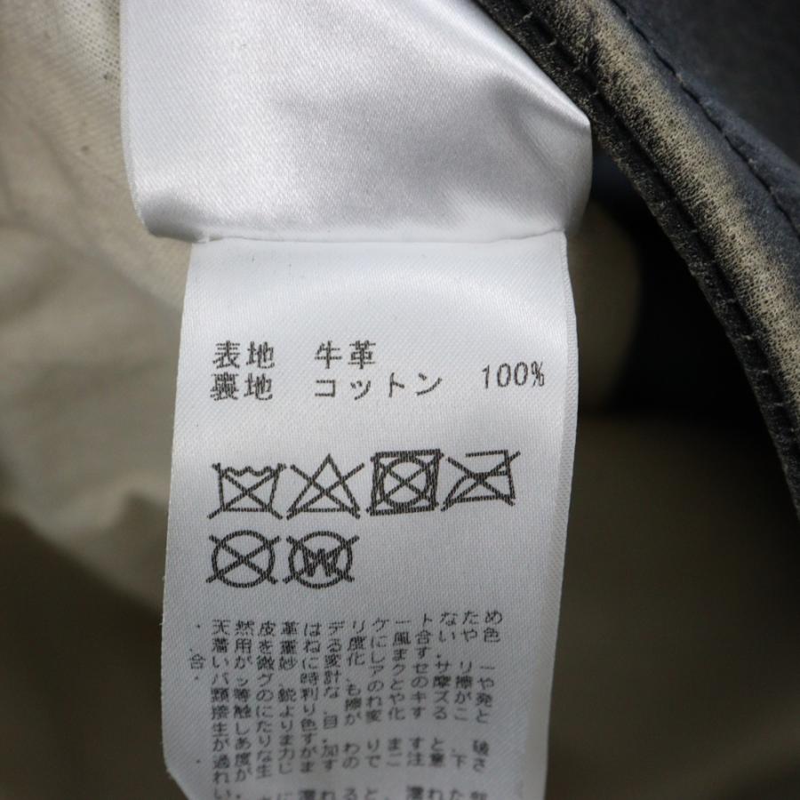 RAF SIMONS（ラフ シモンズ） 20SS カウレザー ライダース ベスト