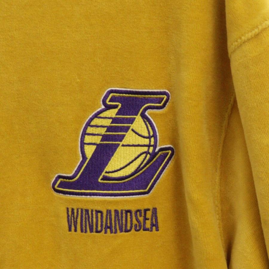 WIND AND SEA ウィンダンシー × NBA LAKERS VELOUR JACKET WIND AND SEA ウィンダンシー × NBA LAKERS VELOUR JACKET