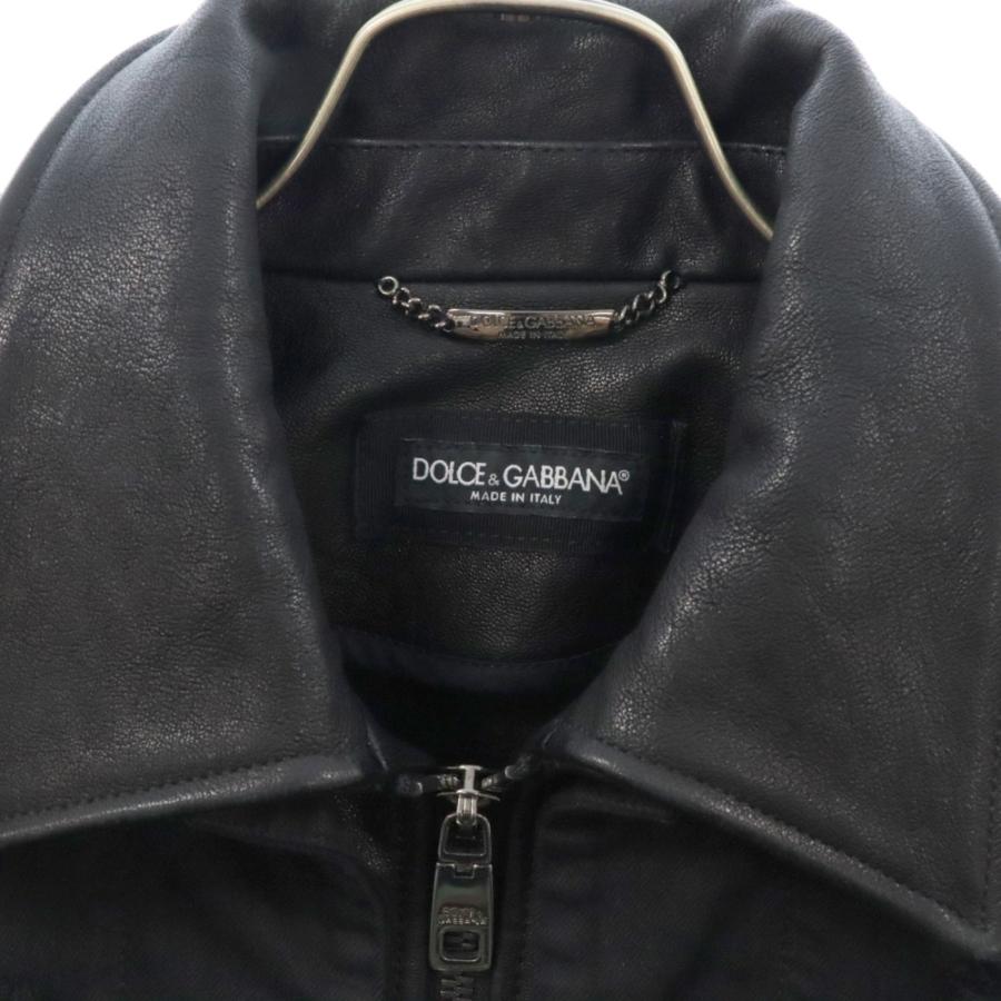 D＆G ヴィンテージ加工 ラムレザーブルゾン DOLCE&GABBANA（ドルチェ & ガッバーナ） DOLCE & GABBANA ドルチェ