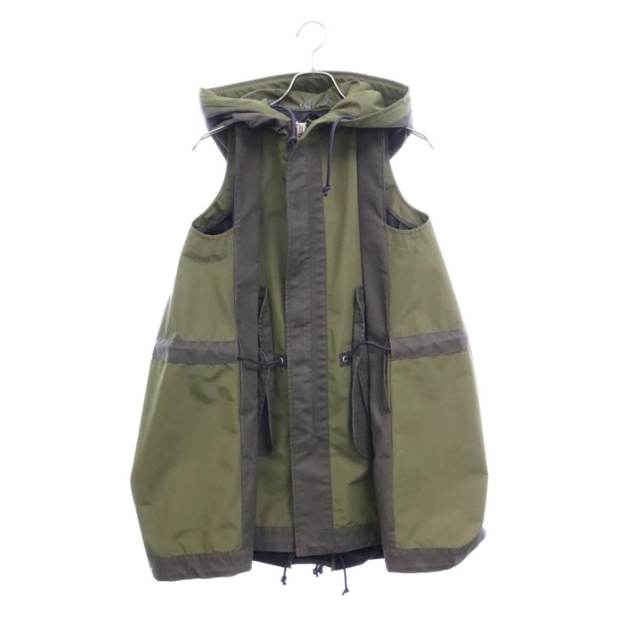 sacai Sacai サカイ 24SS Taffeta Hooded Vest ミリタリー sacai Sacai サカイ 24SS Taffeta Hooded Vest ミリタリー