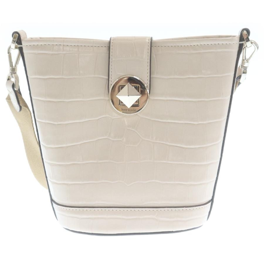 Kate Spade ケイトスペード クロコ エンボス ミニ バケットバッグ 
