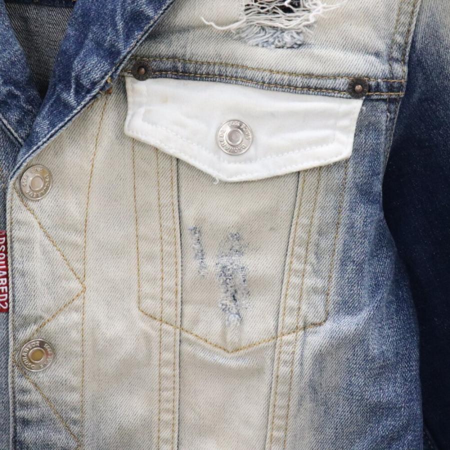 DSQUARED2 ディースクエアード 17SS ブリーチ ダメージ加工 ライダース 