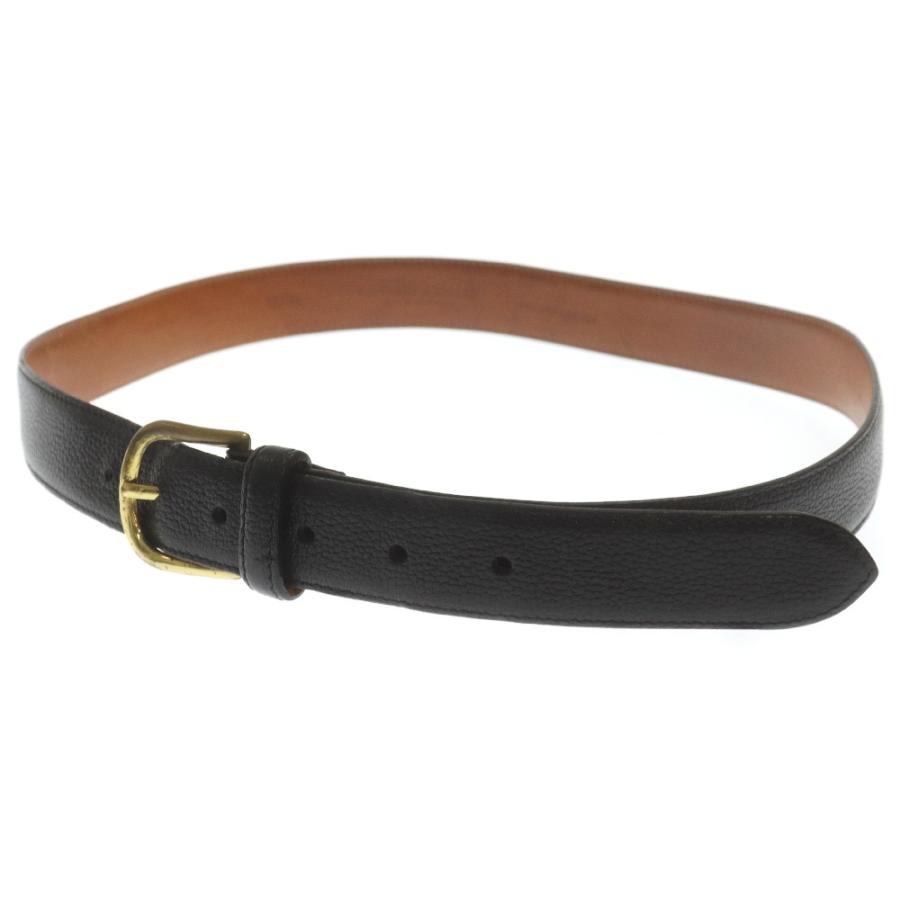 Y*o様 ジョージオ・アルマーニ レザーベルト 新品】ジョルジオアルマーニGAロゴ入り「メンズ・レザーベルト」色：黒