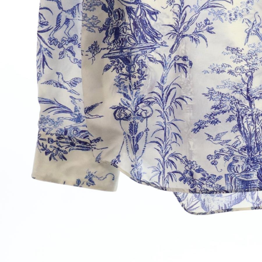 DIOR ディオール 19SS トワルドジュイ柄 シルク 長袖シャツ DIOR ディオール 19SS トワルドジュイ柄 シルク 長袖シャツ