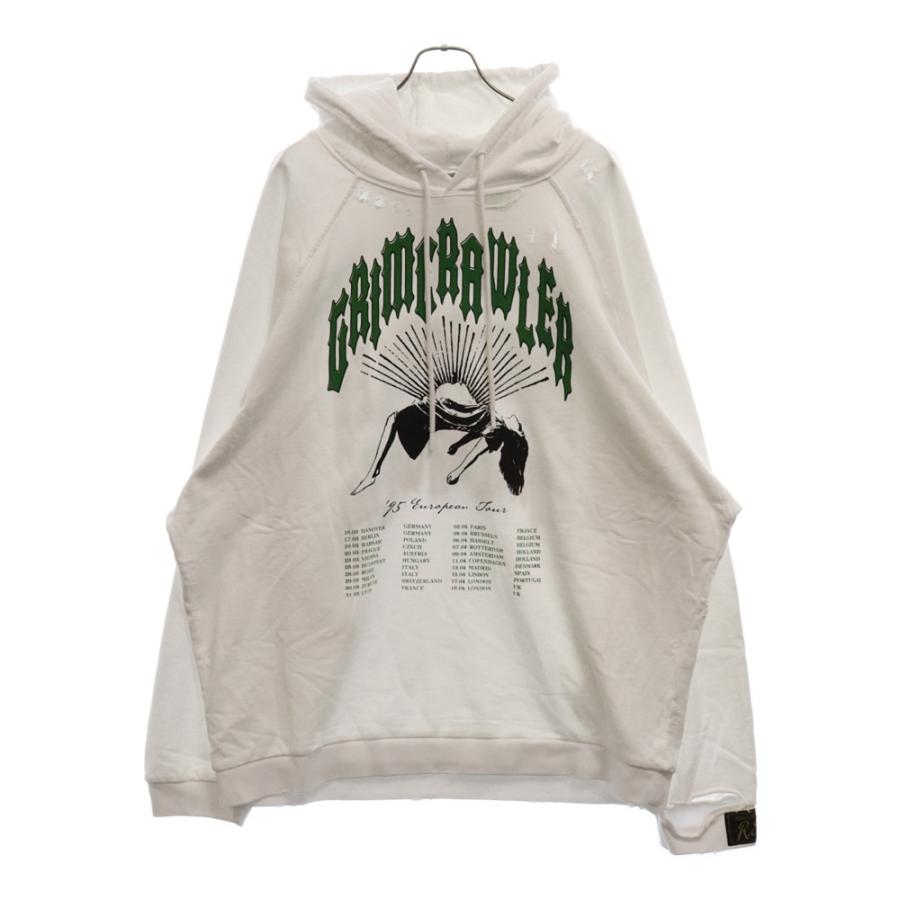 RAF SIMONS ラフシモンズ 22SS GRIM CRAWLER DESTROYED HOODIE RAF SIMONS ラフシモンズ 22SS GRIM CRAWLER DESTROYED HOODIE