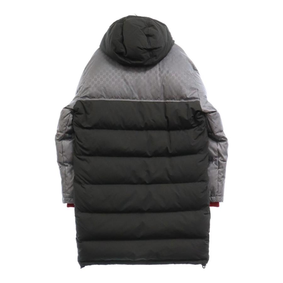 GUCCI グッチ 20AW DOWN COAT GG フーデッド ダウン コート グレー 