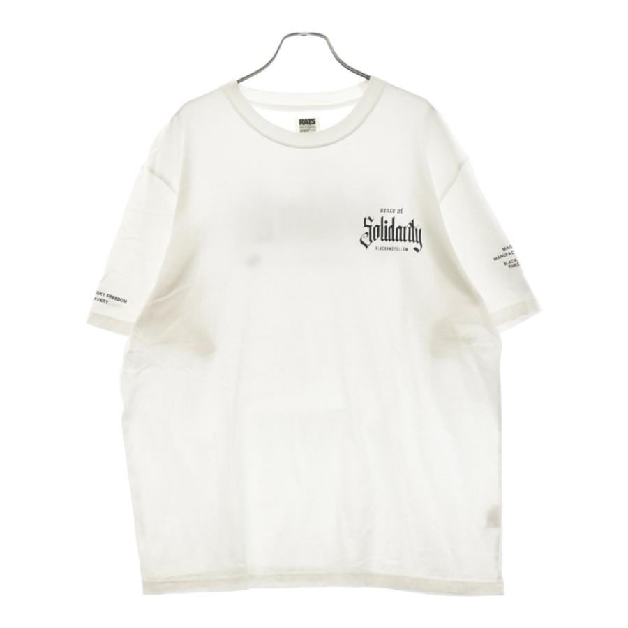 RATS ラッツ SOLIDARITY TEE バックビッグプリント半袖Tシャツ 