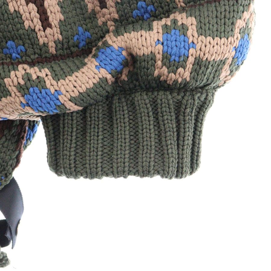sacai サカイ 24SS ジャガード パフスリーブ 半袖 カウチン sacai サカイ 24SS ジャガード パフスリーブ 半袖 カウチン