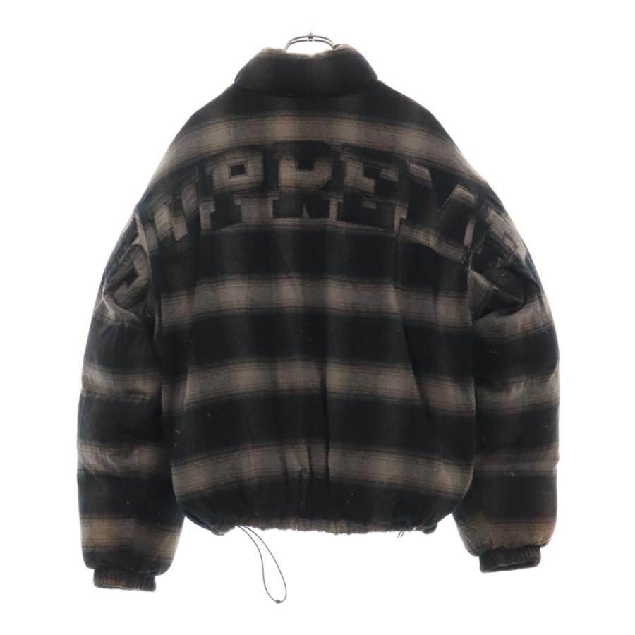 ジャケット・アウター supreme reversible flannel puffer jacket Supreme Flannel Reversible Puffer Jacket 'Black Grey' SUP