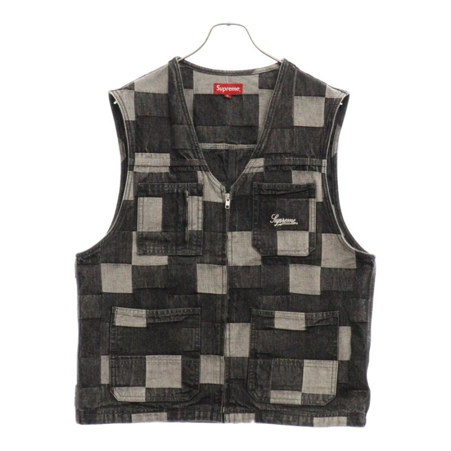Supreme SUPREME シュプリーム 21SS Patched Denim Vest パッチド 