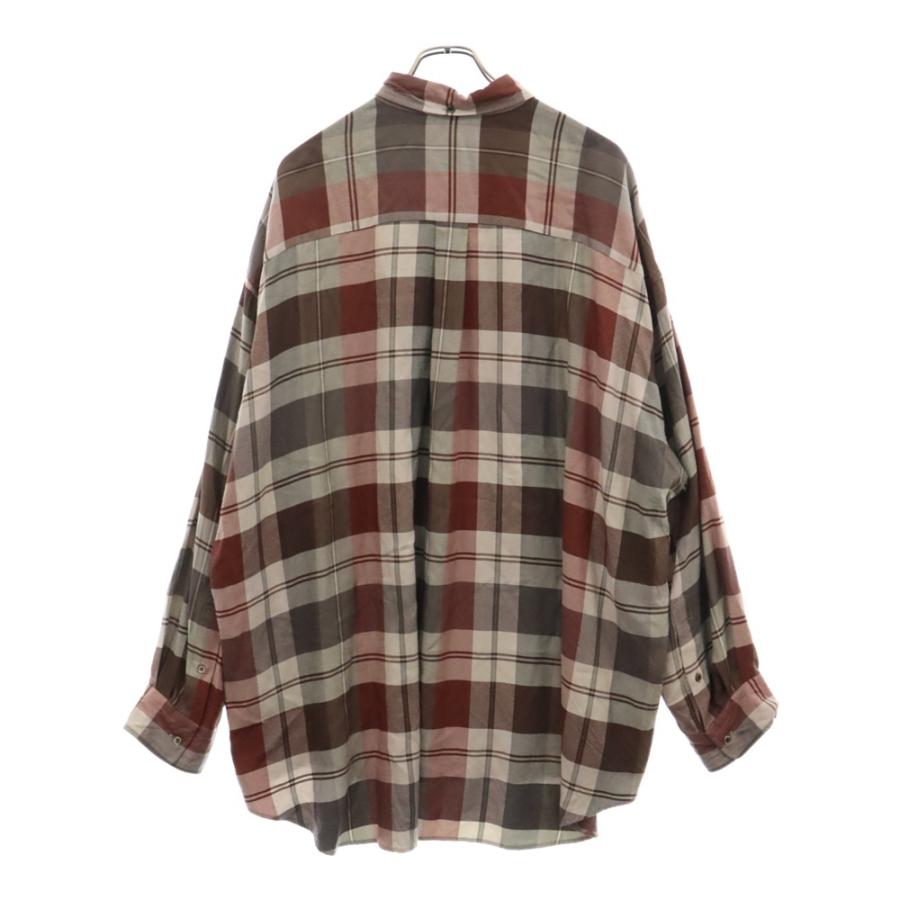 graphpaper GM223-50197 B.Dシャツ Graphpaper グラフペーパー Viscose Check Oversized B.D. Shirt