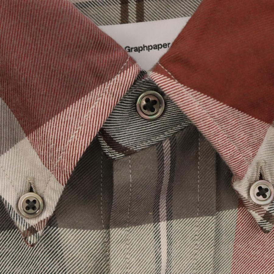 Graphpaper グラフペーパー Viscose Check Oversized B.D. Shirt