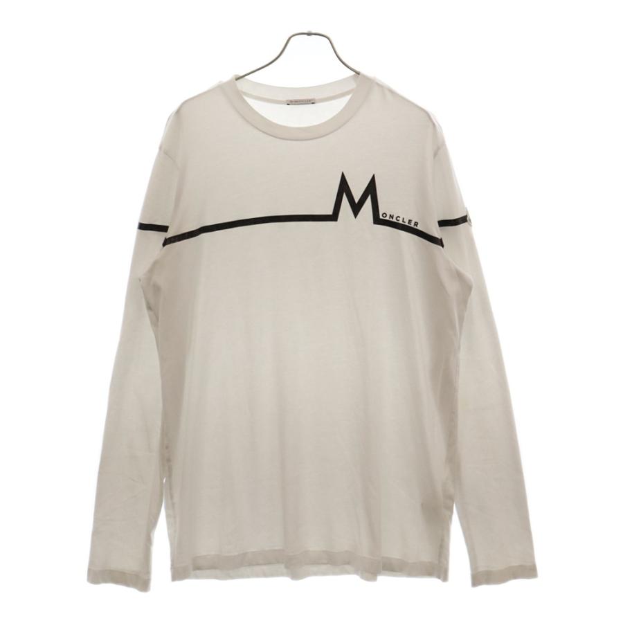 MONCLER（モンクレール） 22AW ラバーロゴ ロングスリーブカットソー 