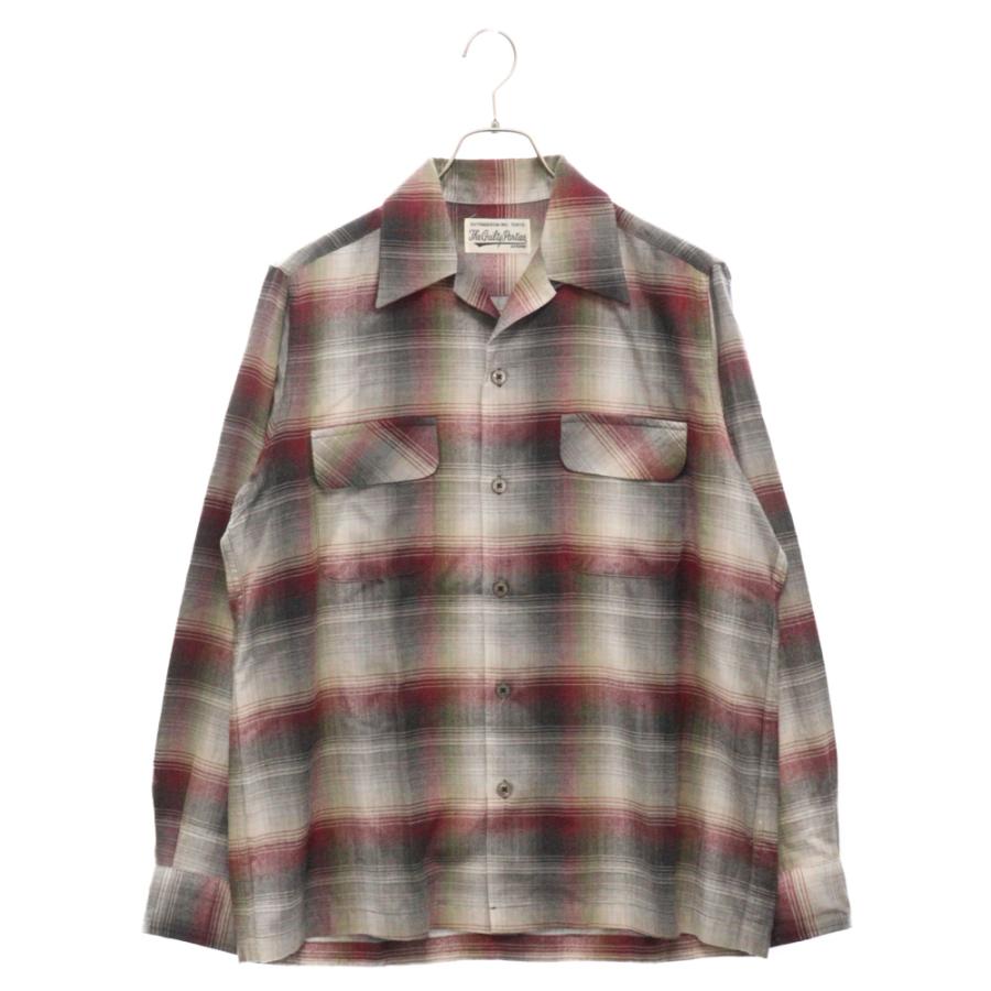 WACKO MARIA ワコマリア OMBRE CHECK OPEN COLLAR SHIRT オンブレ 