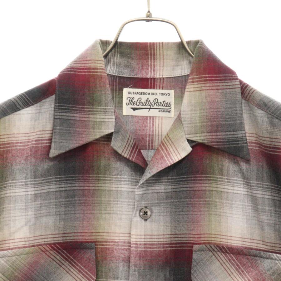 WACKO MARIA ワコマリア OMBRE CHECK OPEN COLLAR SHIRT オンブレ 