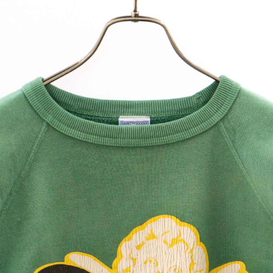 セントマイケル 22AW SAINT ANGEL CRW SWT ヴィンテージ加工 セントマイケル 22AW SAINT ANGEL CRW SWT ヴィンテージ加工