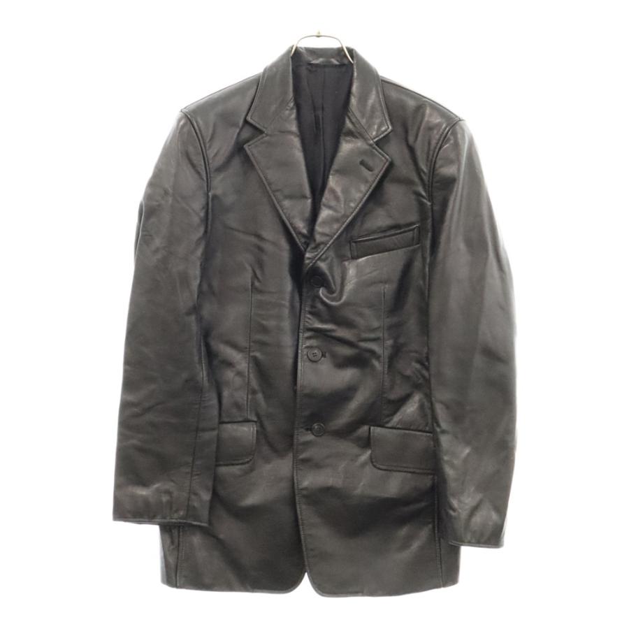 Paul Smith ポールスミス レザー テーラードジャケット ブラック 
