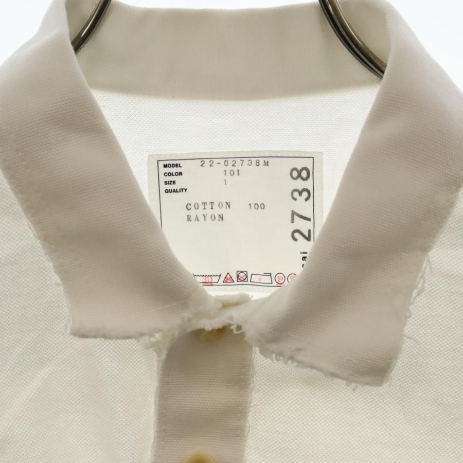 sacai Sacai サカイ 22SS pique polo Shirt ピケ ポロ 半袖 sacai Sacai サカイ 22SS pique polo Shirt ピケ ポロ 半袖