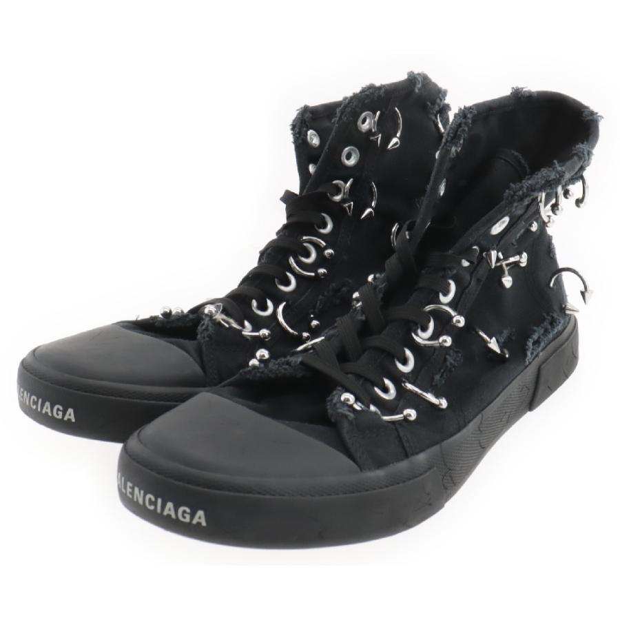 BALENCIAGA バレンシアガ Paris Destroyed High-Top Sneakers BALENCIAGA バレンシアガ Paris Destroyed High-Top Sneakers