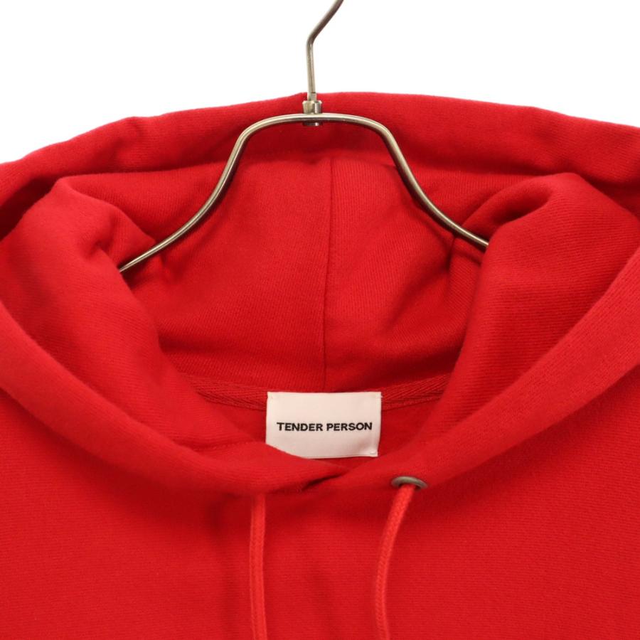 TENDER PERSON テンダーパーソン ロゴプリント プルオーバーフーディー  