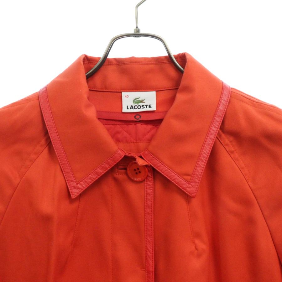 LACOSTE ラコステ パイピング ステンカラー 比翼 コート LACOSTE ラコステ パイピング ステンカラー 比翼 コート