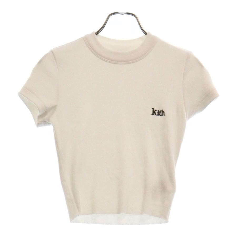 KITH キス ロゴ刺繍 クロップトップ クルーネック 半袖Tシャツ KITH キス ロゴ刺繍 クロップトップ クルーネック 半袖Tシャツ