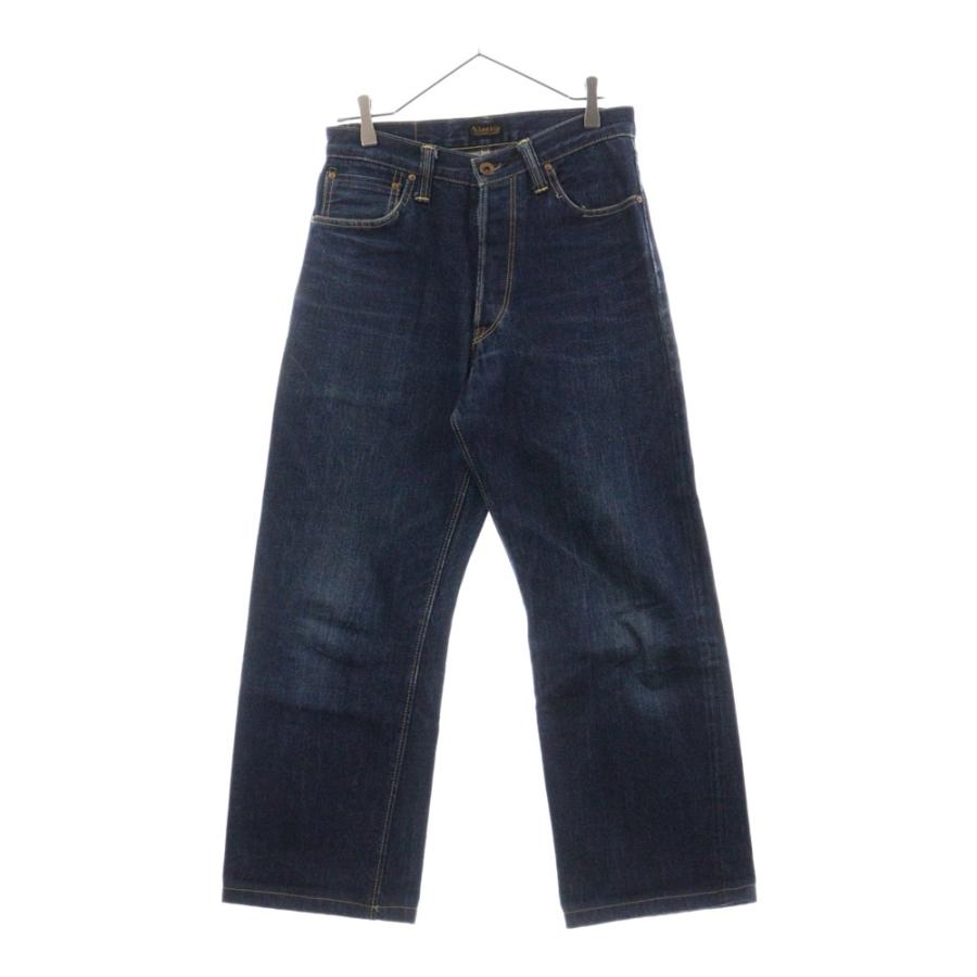 At Last&Co Lot.403 30 グレー AT LAST & CO Lot.130 ボタンフライ ストレート デニムパンツ