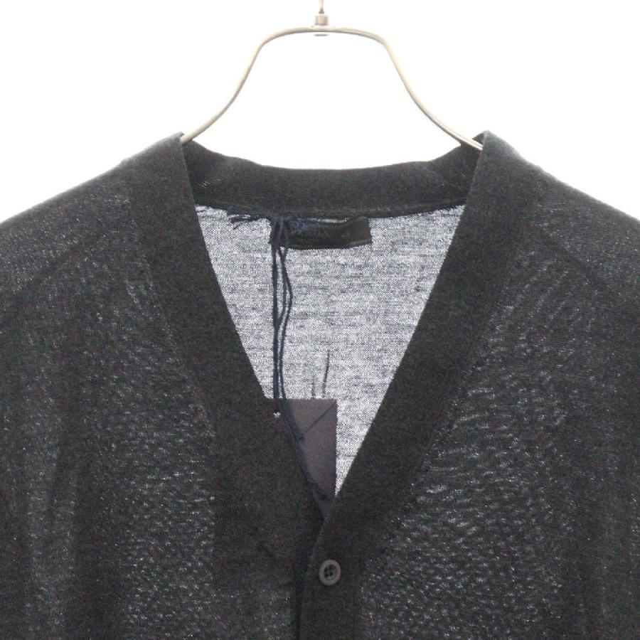 PRADA プラダ バージンウール 長袖ニット カーディガン グレー DNA959 