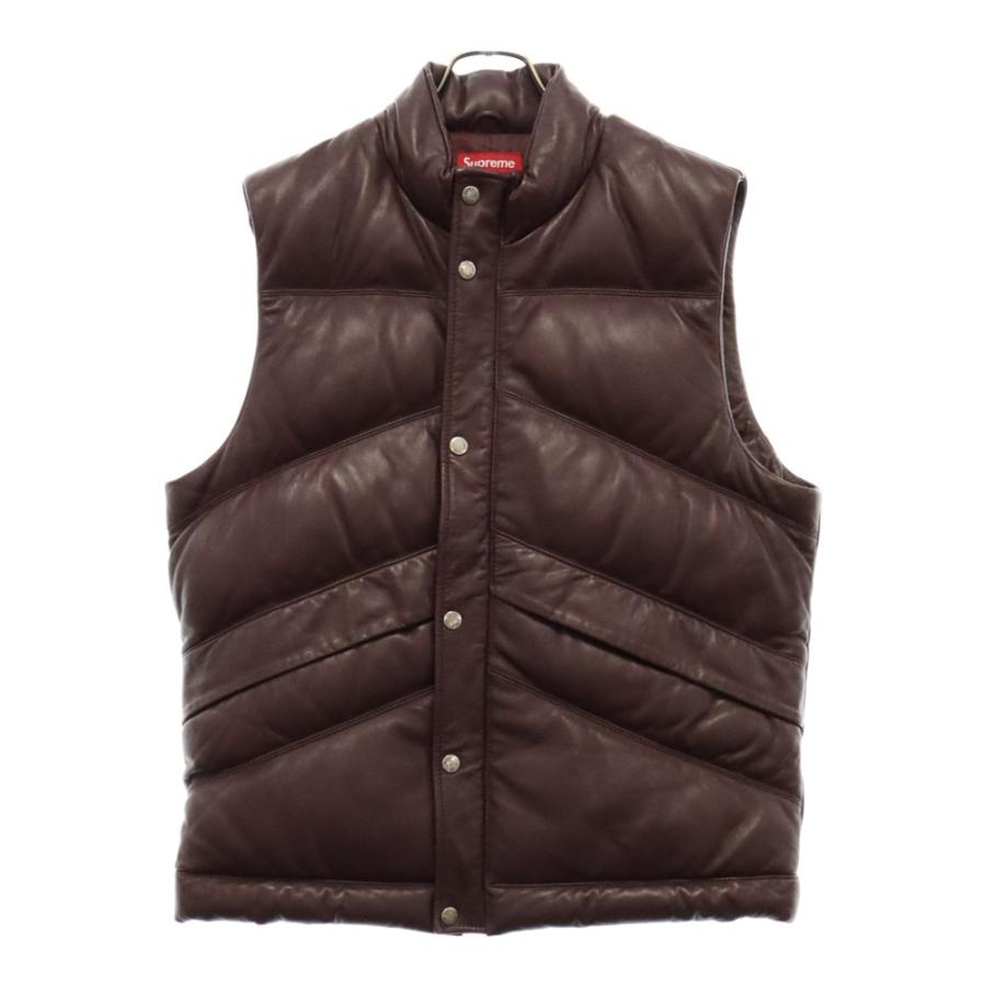 Supreme SUPREME シュプリーム 09AW Leather Puffy Vest Supreme SUPREME シュプリーム 09AW Leather Puffy Vest